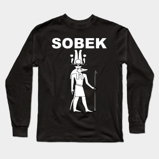 Sobek Ancient Egyptian God Long Sleeve T-Shirt